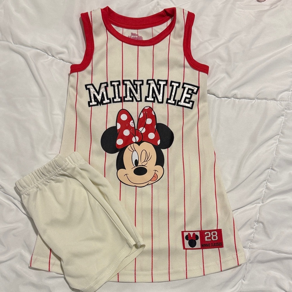 Disney Minnie Mouse Pajama Set - Red and White